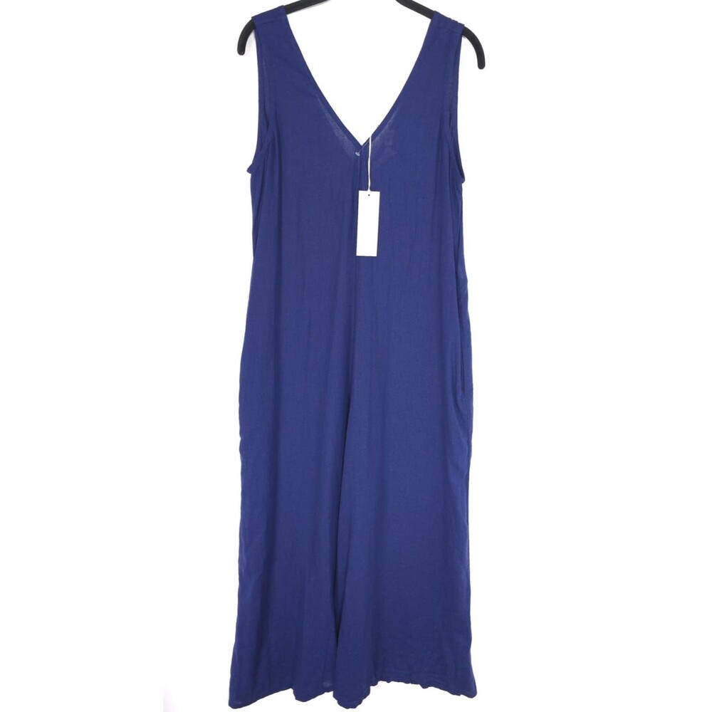 CALYPSO ST.BARTH Women’s New Jumpsuit MEDIUM Linen Blend Wide Leg Resort